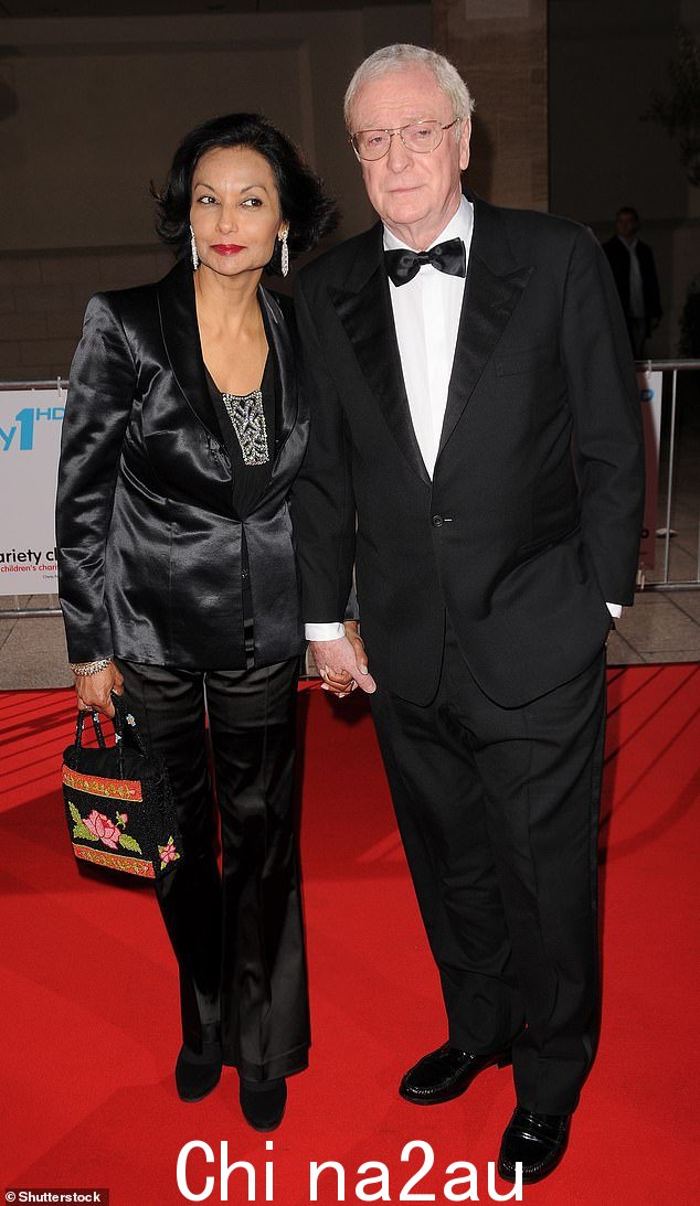 恭喜:Michael 和 Shakira Caine 已经在一起几十年了(图为 2008 年)