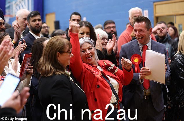 工党的 Sarah-Jane Colclough 庆祝在特伦特河畔斯托克赢得 Bentilee、Ubberley 和 Townsend 的席位