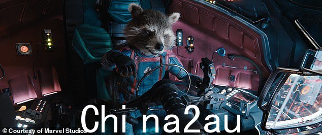 即使按照漫威的标准,一个非常奇怪的故事的核心是火箭,如图所示,由布拉德利库珀配音的勇敢浣熊