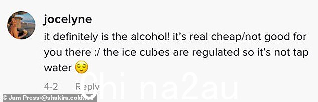 夏奇拉在网上分享她的故事后,人们说因为发生在她身上的事他们害怕去巴厘岛旅行。有人建议她生病是因为便宜的酒,而不是冰