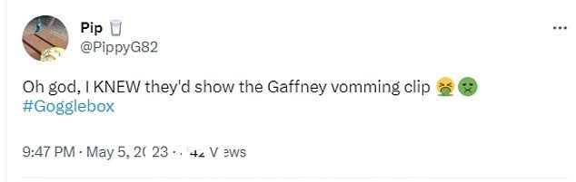 太多了!恶劣的场面也影响了 Gogglebox 的观众,让许多人感到恶心,他们到 Twitter 上表达他们的感受