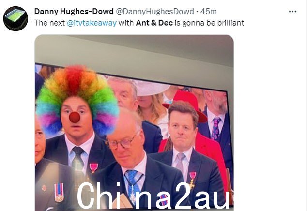 '下一个带有 Ant & Dec 的 ITV Takeaway 将会非常精彩,'Danny Hughes-Dowd 开玩笑说