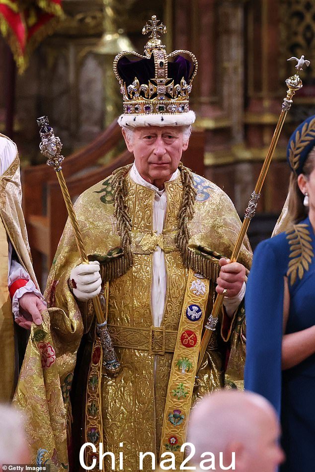 今天标志着英国历史上的一个历史性时刻,查尔斯国王在威斯敏斯特大教堂加冕
