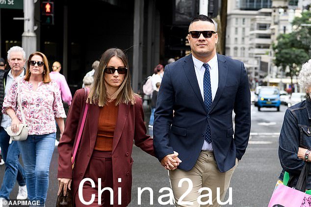 Jarryd Hayne 上个月抵达新南威尔士州最高法院听证会。他被拒绝保释并入狱