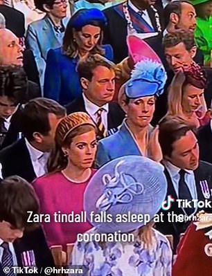 Zara Tindall 在加冕典礼上的照片