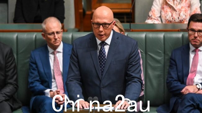 反对党领袖彼得达顿在他的预算回复演讲中呼吁更加关注心理健康和女性健康。图片:NCA NewsWire / Martin Ollman