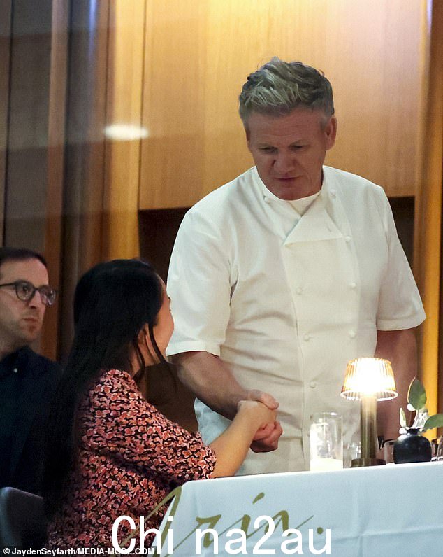Ramsay 在悉尼港的 Moran's fine diner Aria 成功完成了他的餐厅 Gordon Ramsay 为期三天的驻留。他周三晚上在 Aria 拍到照片