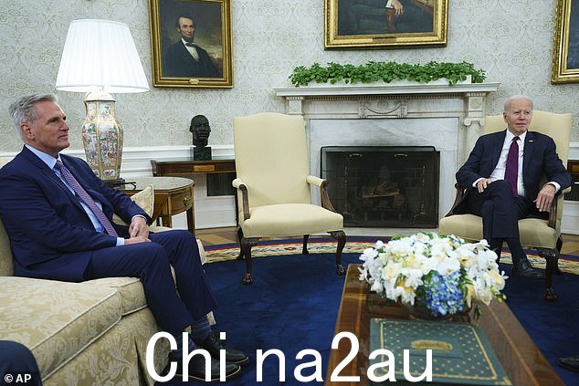 总统乔拜登和议长凯文麦卡锡周二在白宫会面讨论债务谈判