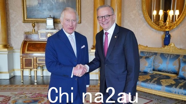 国王查理三世本月早些时候在白金汉宫举行了接见,就在加冕典礼前几天。图片:Jonathan Brady - WPA Pool/Getty Images