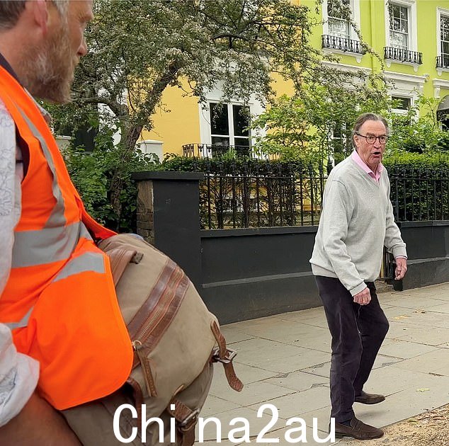 有人看到这名男子与在伦敦缓慢行进的 Just Stop Oil 抗议者争吵
