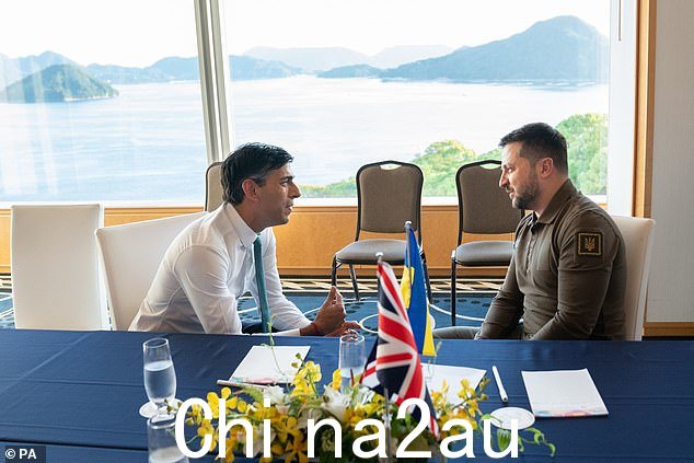 苏纳克先生和泽伦斯基先生今天早些时候在日本广岛举行的 G7 峰会期间会面