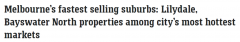 墨尔本最畅销郊区榜单出炉！多地缩短上市天数，短至17天（合影）