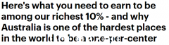 澳洲最富有的10%，年收入能有多少？悉尼大部分房主都是“全球精英”！附职业收入清单（组图）