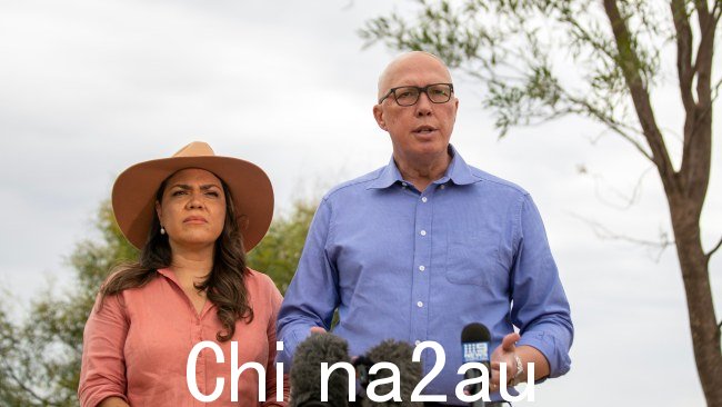 Peter Dutton 表示,他们在 Voice 公投中的投票方式将是澳大利亚人一生中做出的“最重要的决定”。图片:Liam Mendes / The Australian