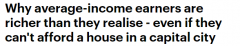 澳洲人的收入分类出炉了！如果年收入达到这个数字，可以跻身前20%，但依然“买房难”……（组图）