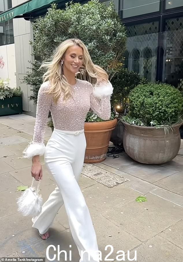 Glam:Olly Murs 的未婚妻 Amelia Tank 在婚礼前几周对她的第一次单身派对进行了深入了解
