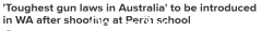 珀斯校区枪击事件后，西澳将出台“全澳最严枪支法”！州长：不要成为美国（图）