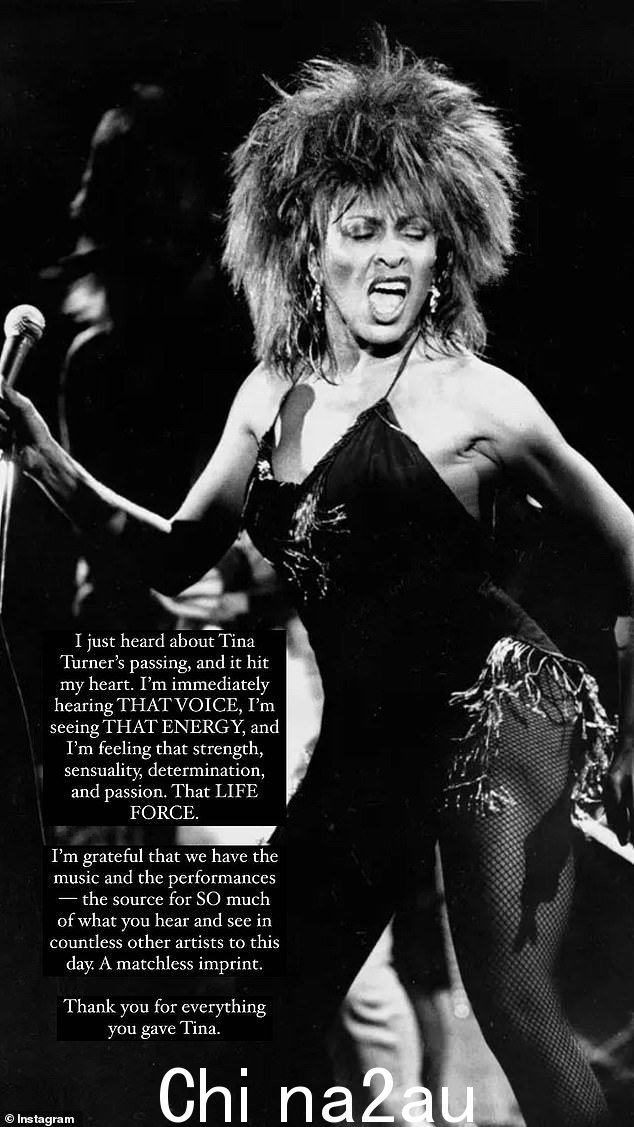 '我刚刚听说蒂娜·特纳 (Tina Turner) 的去世,这让我很感动,'基思在分享到 Instagram 的悼念中写道。 “我立即听到了那个声音,看到了那种能量,我感受到了那种力量、性感、决心和激情。那种生命力,'他说