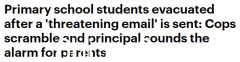 澳洲一小学突然收到“威胁邮件”，学生紧急疏散！警方介入调查（合影）