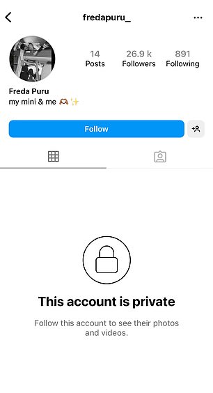 同时，Puru 的 Instagram 帐户已设置为私人帐户，她的简历上写着：“我的迷你和我”——没有提及 Walsh