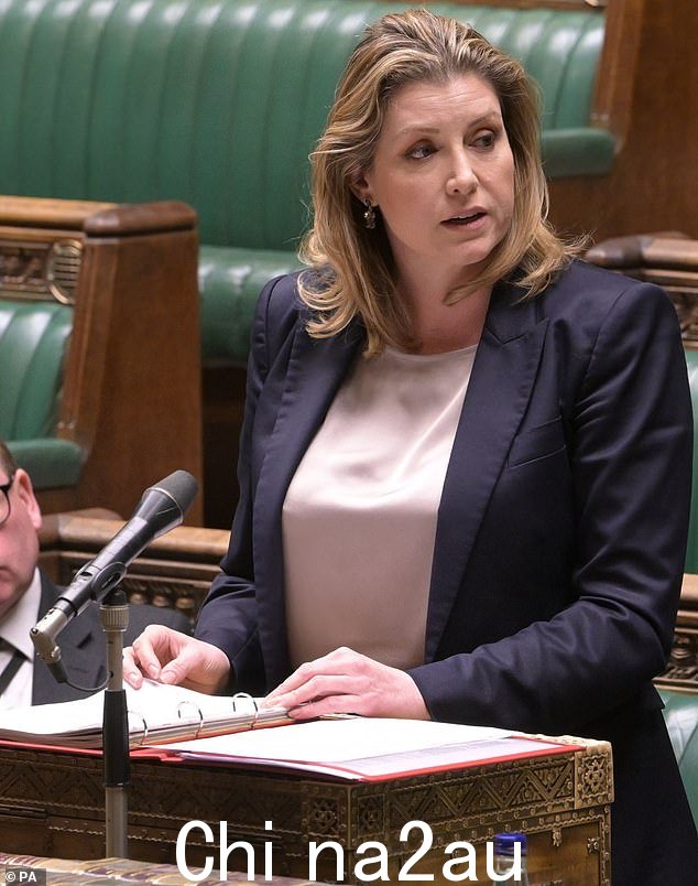 保守党议员 Penny Mordaunt(今年 2 月在下议院拍摄)公开了单身、加冕典礼和被制作成 meme