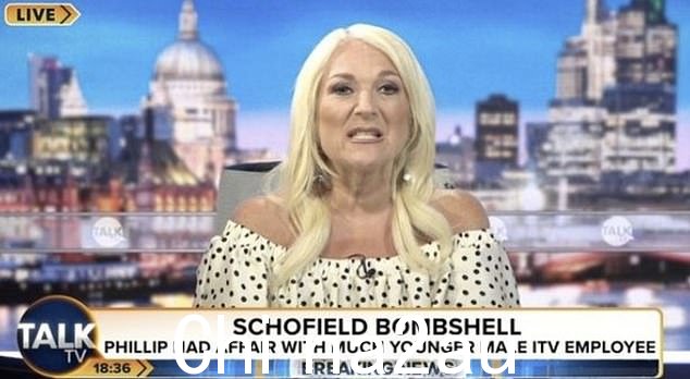 时态:Vanessa Feltz 尴尬地回应了她今早联合主演 Phillip Schofields 的婚外情,在她的广播节目直播的消息传出后