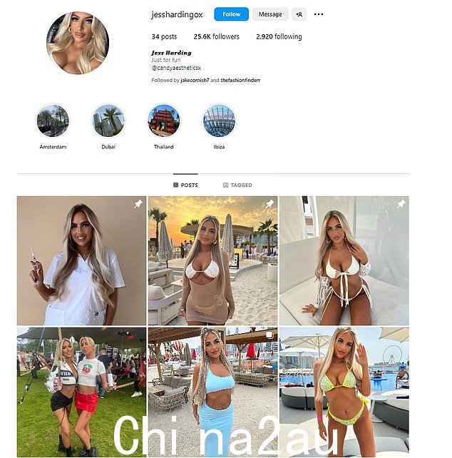 Stunner:这位伦敦人在 Instagram 上拥有高达 25,000 名粉丝,并定期分享她在泰国和迪拜等阳光明媚的目的地度假的照片