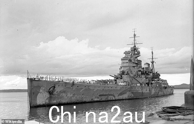 英国皇家海军战舰威尔士亲王号于 1941 年被日本鱼雷击沉