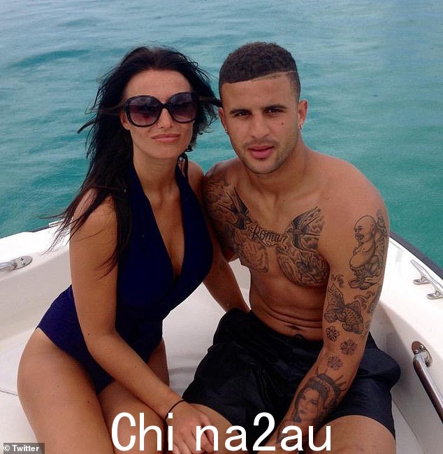 紧张:Lauryn 最近因权衡 Rebekah Vardy 和 Annie Kilner 之间的不和而成为头条新闻,Annie Kilner 是她前情人 Kyle Walker 的妻子(Annie 和 Kyle 如图)