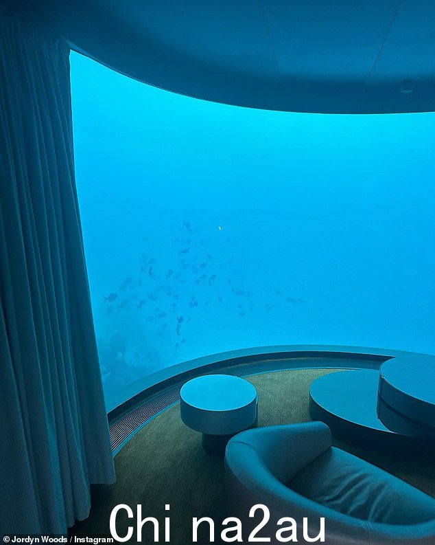 贵！希尔顿套房位于水面以下 16 英尺处，拥有令人惊叹的水下生物景观，但每晚的费用高达 10,000 美元