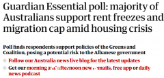 最新民调：超半澳人希望减少移民数量、冻结租金、限制外国人买房（图）