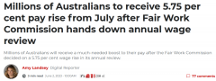 澳洲政府宣布涨薪！澳洲四年级男生因日子太难而痛哭...（图）
