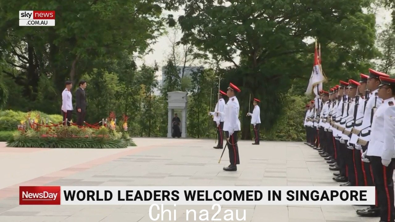 世界领导人在新加坡受到欢迎