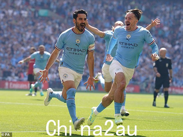 Ilkay Gundogan 无情地设定了节奏,从禁区边缘向 De Gea 发出惊人的凌空抽射
