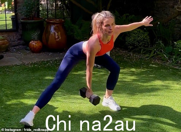 运动型:弗里达·雷德克纳普 (Frida Redknapp) 周三在社交媒体上分享了她的锻炼方式,展示了她令人难以置信的健美身材
