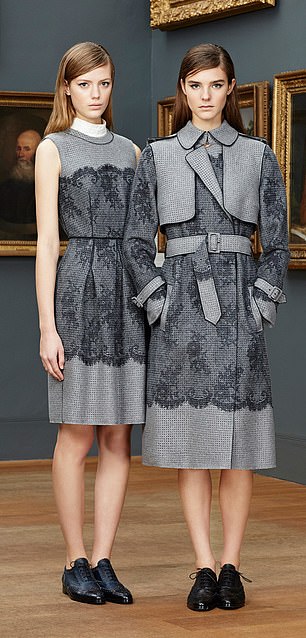 图:Erdem 价值 2,500 英镑的灰色外套,基于伦敦品牌 2015 年早秋系列的一件定制版