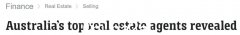 澳洲最强房产中介排名公布！有人一年卖了上百处房产，总额超8亿（图）