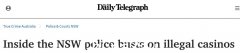 新南威尔士州警方突击搜查悉尼华人区，捣毁地下赌场，非法移民当场被捕（图）