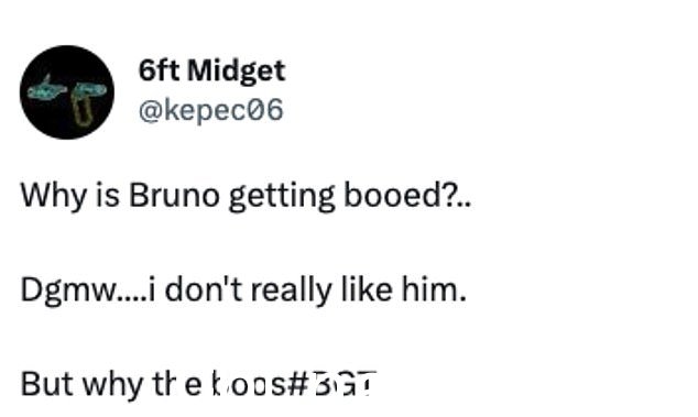 Confusion:当其他人挠头问:'他们为什么要嘘 Bruno?'