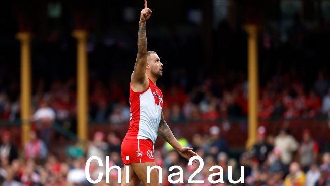 Lance 'Buddy' Franklin will成为第四位在周四晚上达到 350 场比赛的本土球员。图片:Phil Hillyard