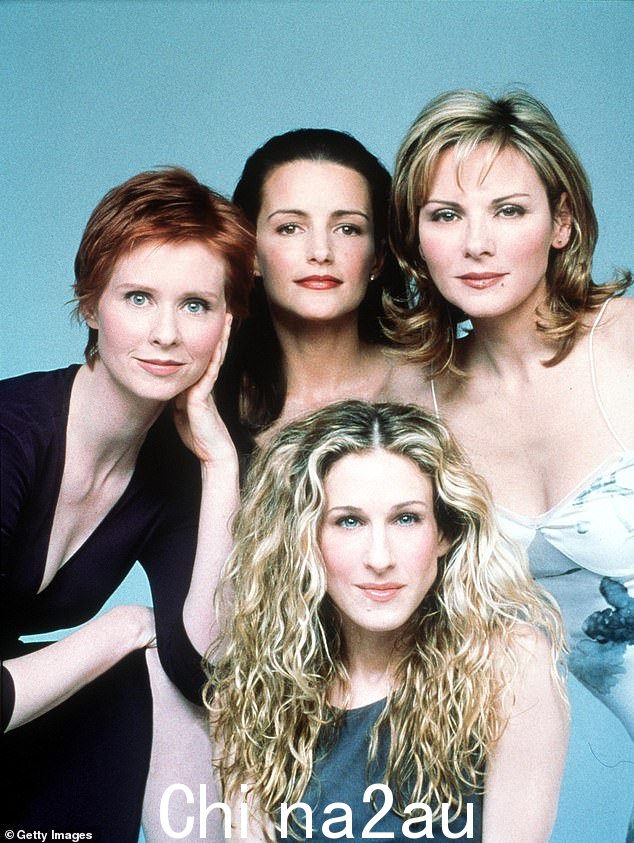 热门剧集:原组由演员 Cynthia Nixon、Kristin Davis、Kim 和 Sarah Jessica Parker 组成