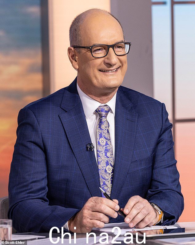 Kochie 周五在 Sunrise 度过了他的最后一天(如图)