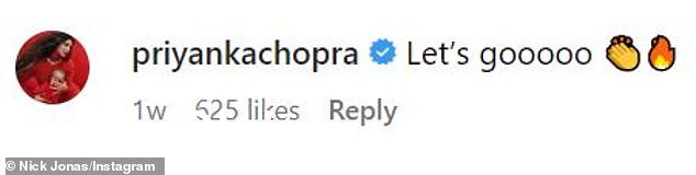 家庭支持:Jonas 的妻子 Priyanka Chopra 在 Instagram 上加入了关于 The Good Half 首映式的讨论