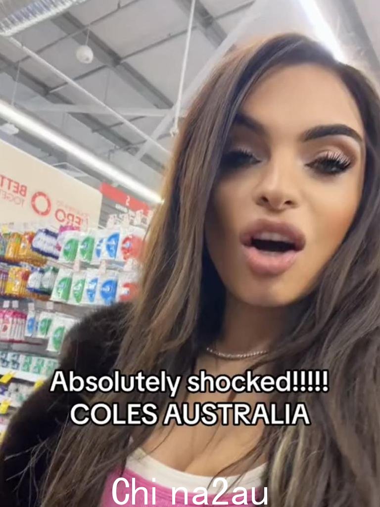 Coles current promotions Shoppers are照片：TikTok/Letisha Malakooti