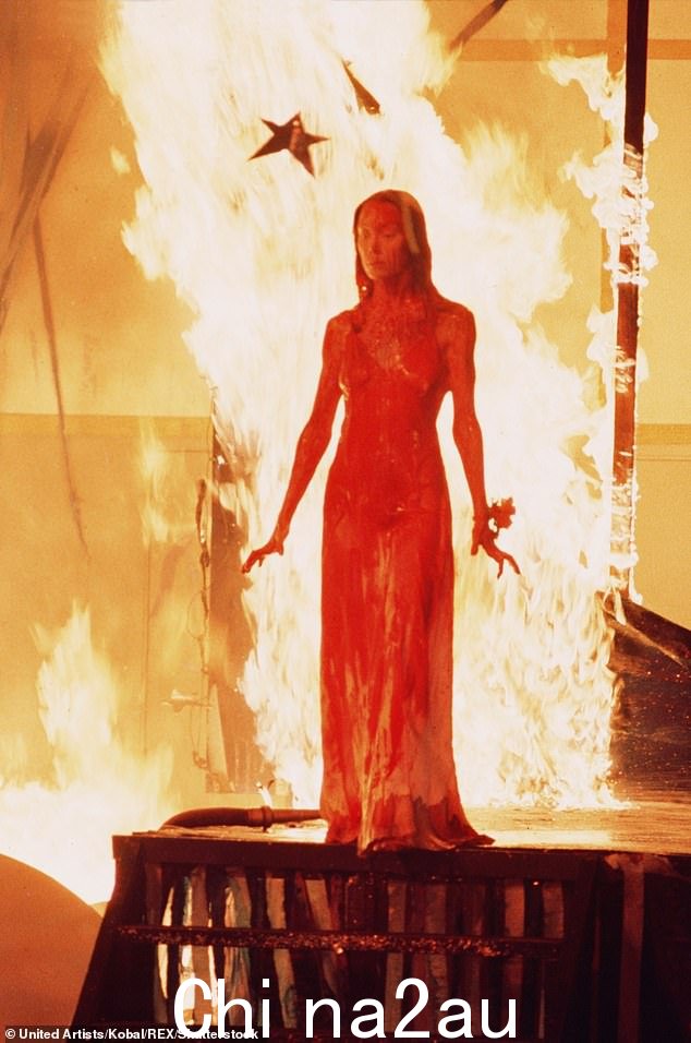Sissy Spacek 在 1976 年的电影中扮演一个可怕的嘉莉