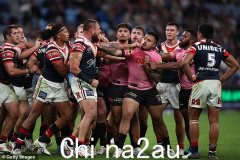 在丑陋的 NRL 斗殴之后，彭里斯黑豹队球星 Jarome Luai 猛烈抨击 Roosters 杀手 Jared Warea-Hargreaves