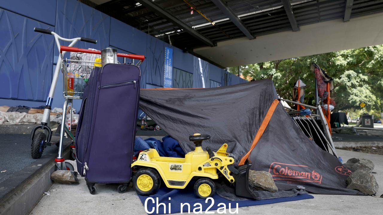 Ms McVeigh 说家人有被迫住在汽车和帐篷里。图片：NewsWire / Sarah Marshall