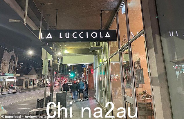 一名在著名大道的 La Lucciola 餐厅工作的年轻女子在星期六晚上看到一名年轻男子鲁莽驾驶的汽车差点酿成事故