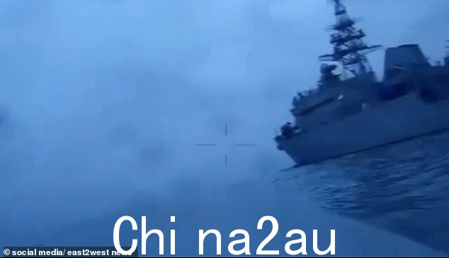 它定位在军舰上,乌克兰声称这是 Ivan Khurs - 弗拉基米尔普京最现代的间谍战舰之一