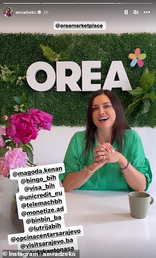 Amra Dzeke 今天选择在她的 Instagram 上推广 Orea Marketplace